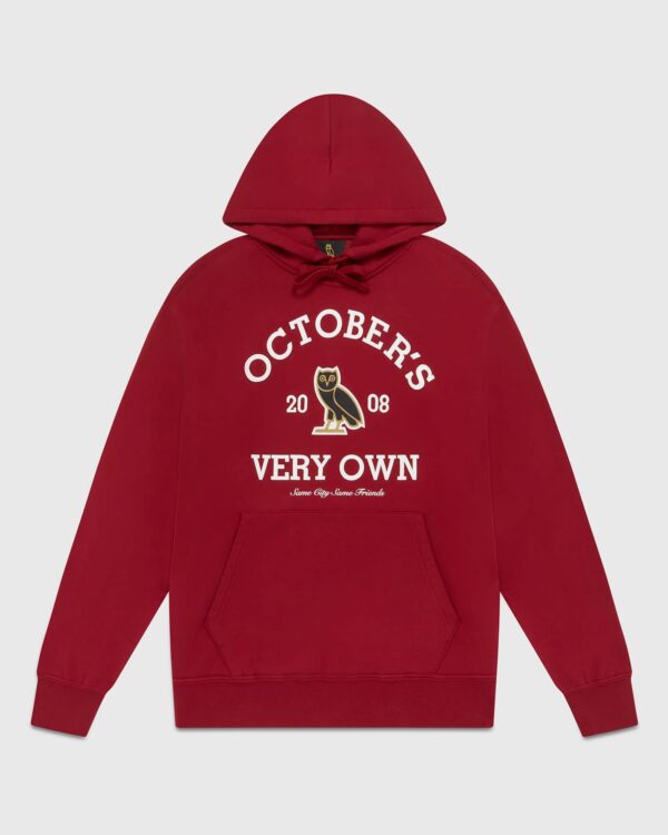 COLLEGIATE HOODIE RED